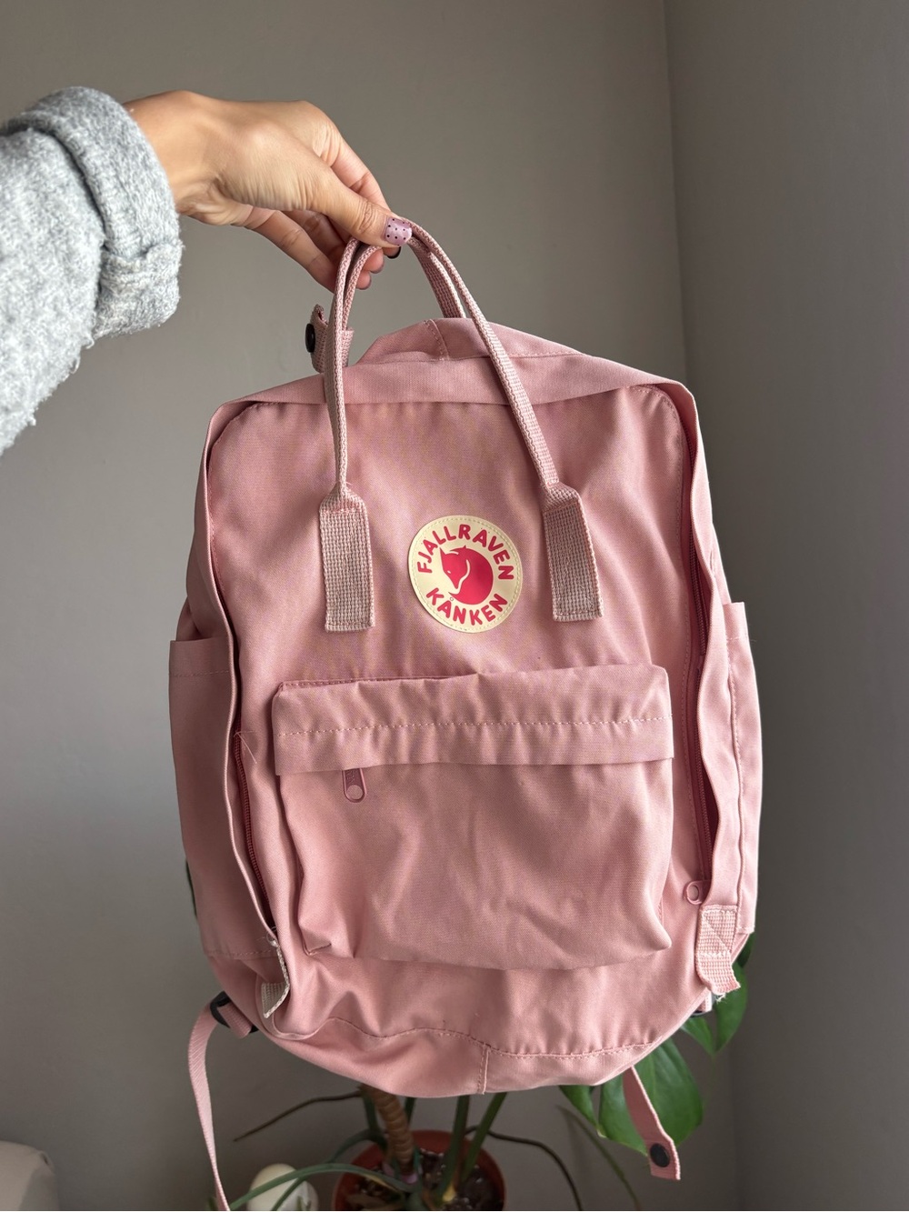 Baby pink Fjallraven backpack jammer